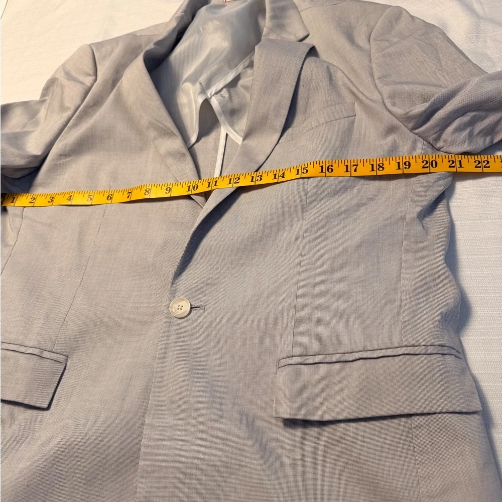 Calvin Klein Light Gray Single-Breasted Blazer